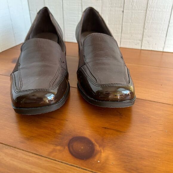 Trotter’s Arianna Closed Toe Slip On Block Heel leather Loafers Shoes Size 9M - Picture 3 of 8